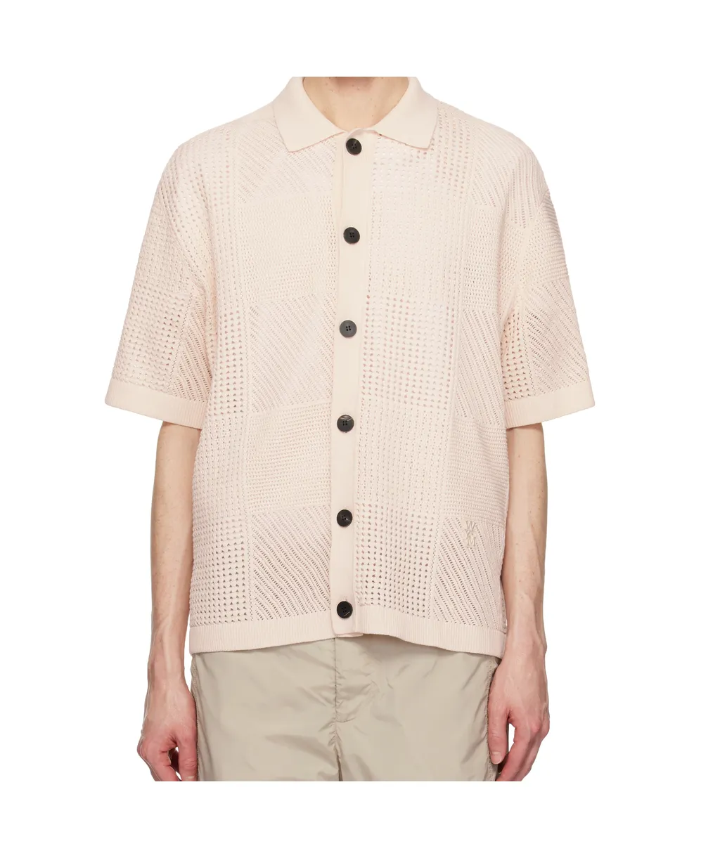 Open-Knit Cotton Shirt