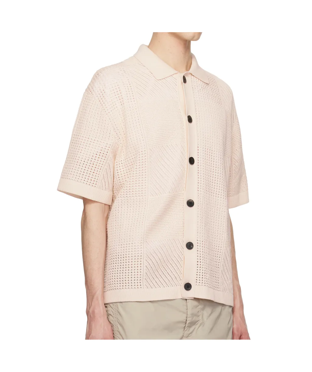 Open-Knit Cotton Shirt