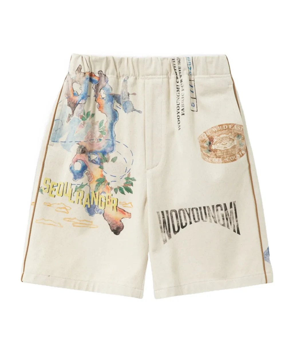 Graphic Twill Shorts