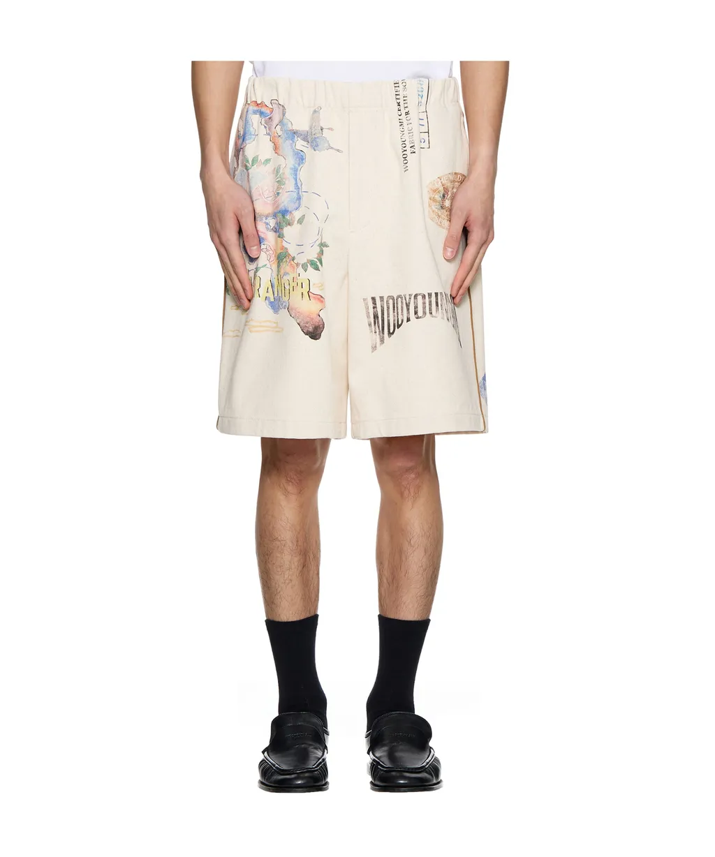 Graphic Twill Shorts
