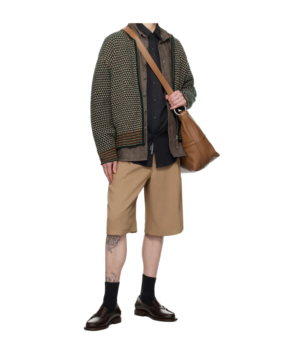 One-Tuck Pleated Shorts