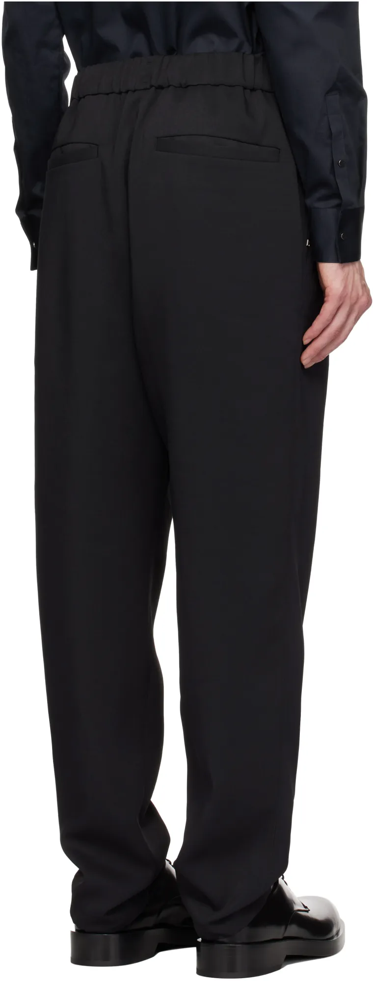 Elasticated-Waistband Trousers