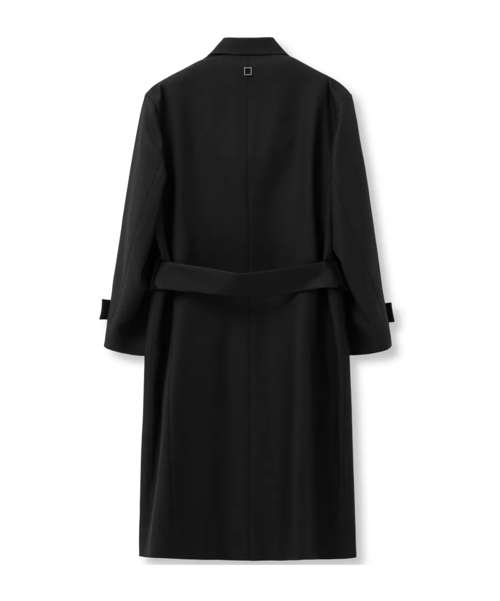 Single-Breasted Wool Coat