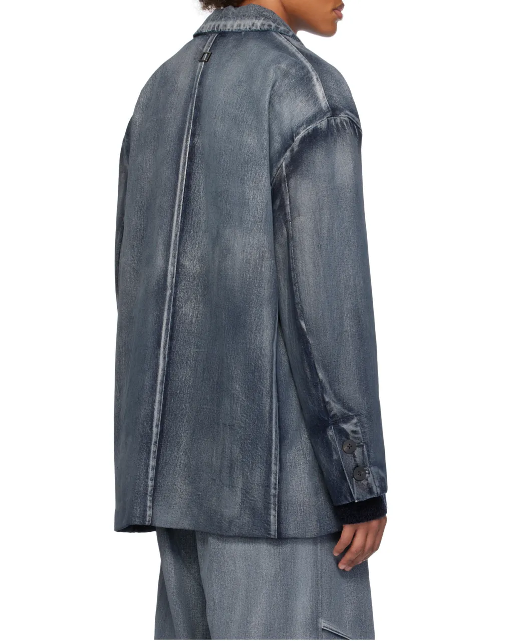 Single-Breasted Denim Coat