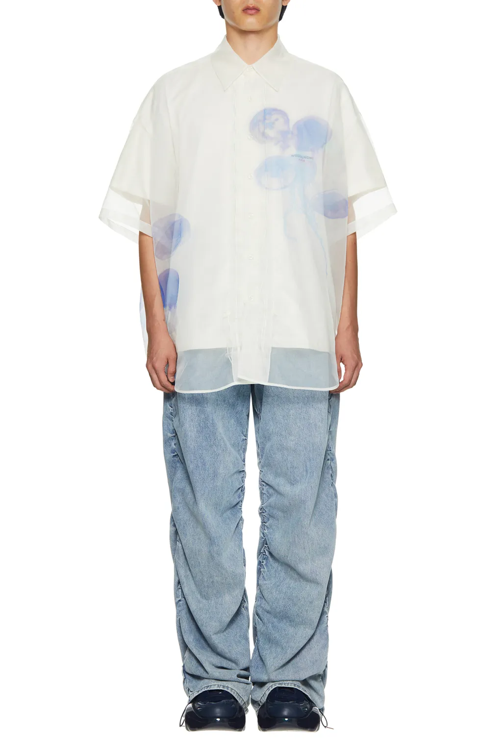 Printed Sheer Shirt