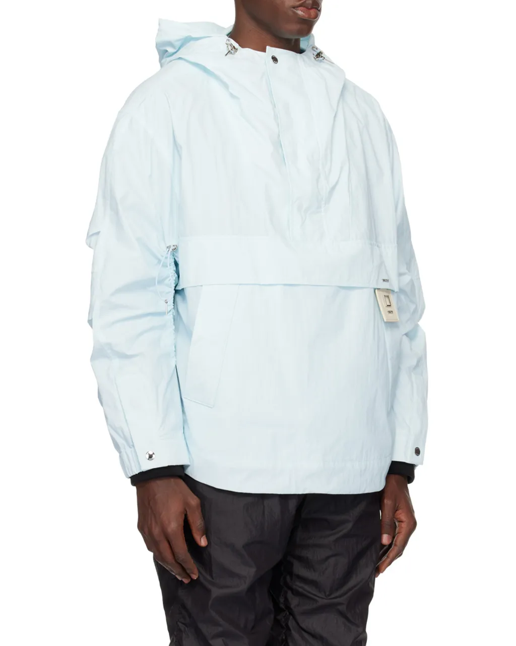 Logo-Patch Hooded Raincoat