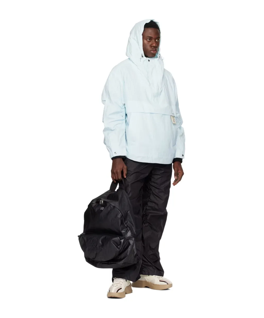 Logo-Patch Hooded Raincoat