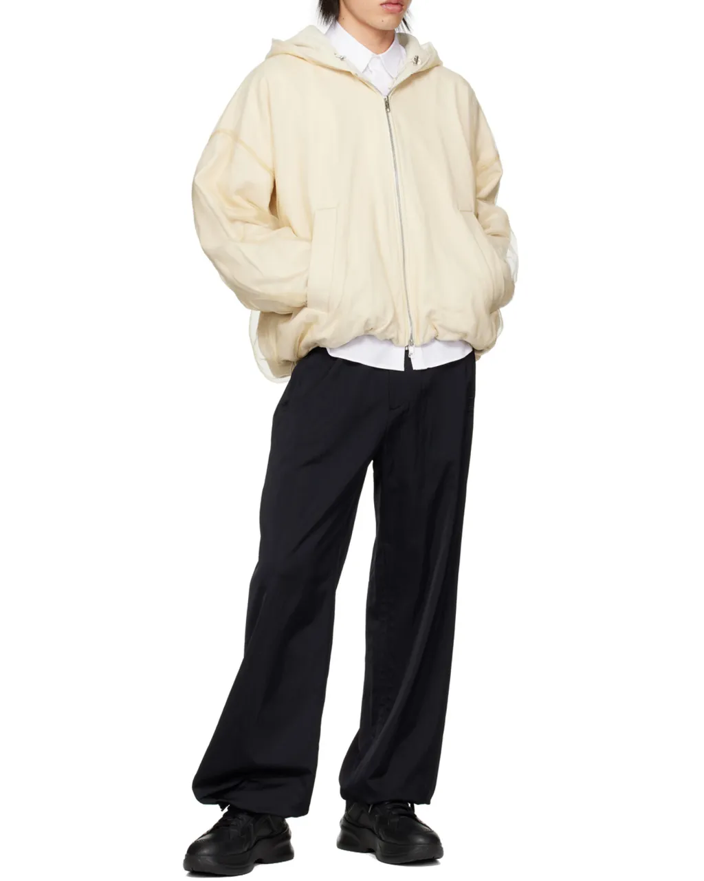 Zipper Hooded Sweater