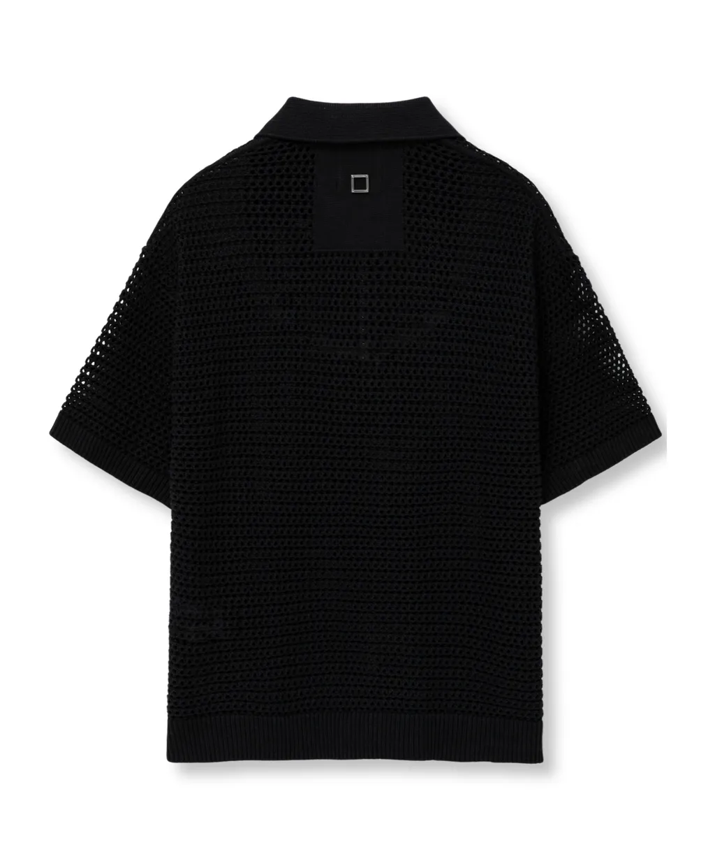 Mesh Short-Sleeved Sweater