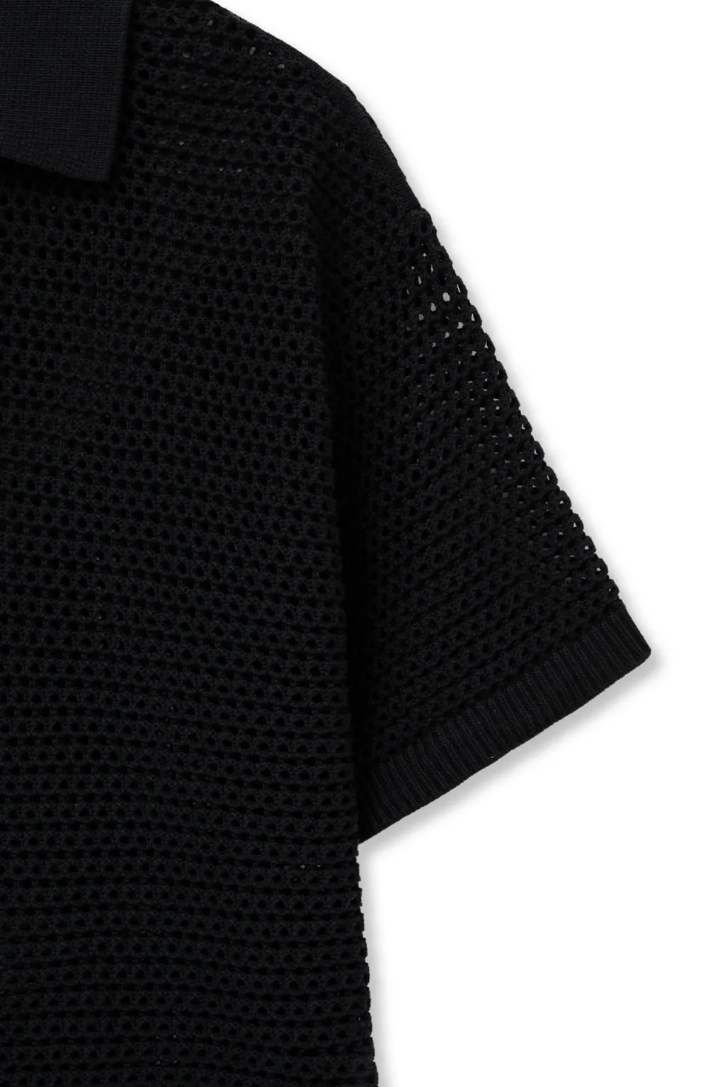 Mesh Short-Sleeved Sweater