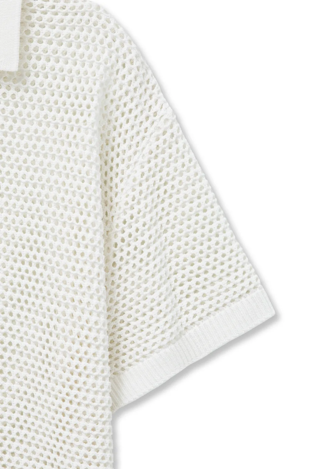 Mesh Short-Sleeved Sweater