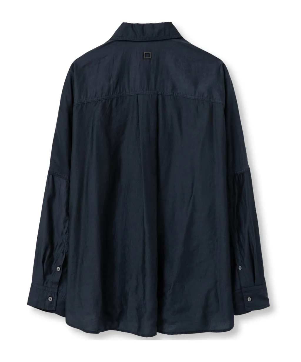 Long-Sleeved Lapel Shirt