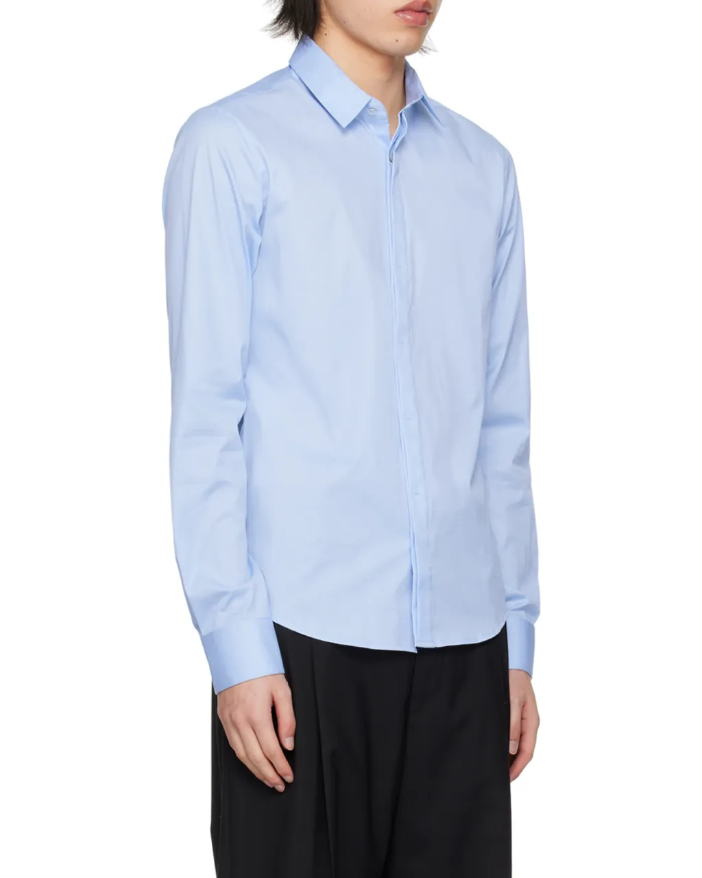 Long-Sleeved Lapel Shirt