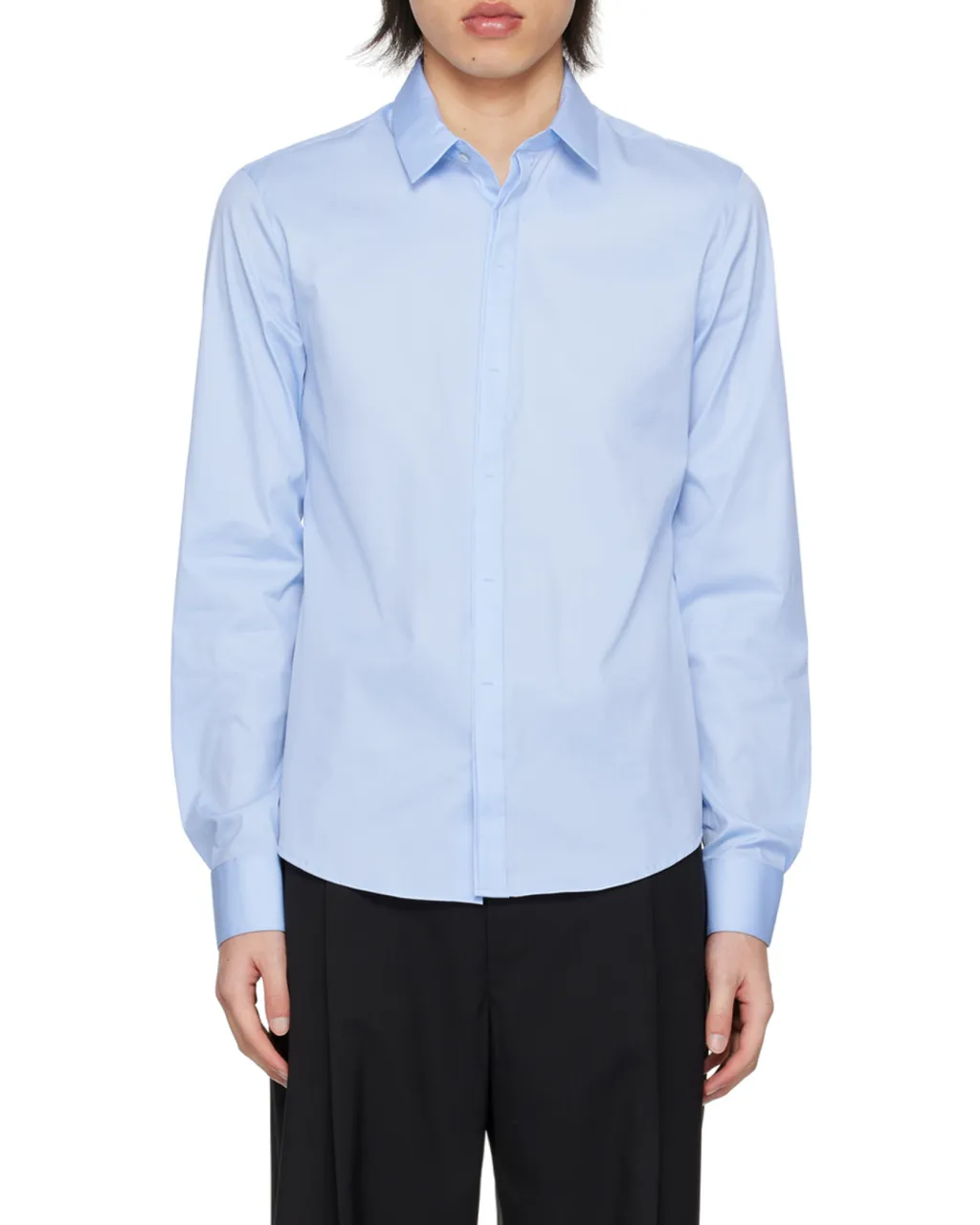 Long-Sleeved Lapel Shirt