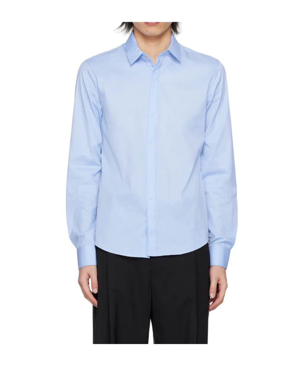 Long-Sleeved Lapel Shirt