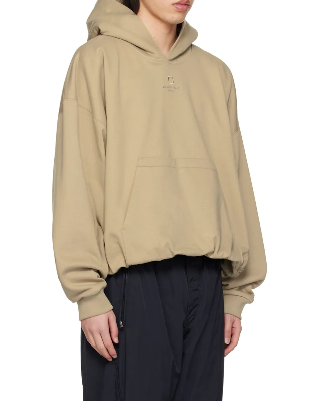 Over Fit String Hooded Sweater