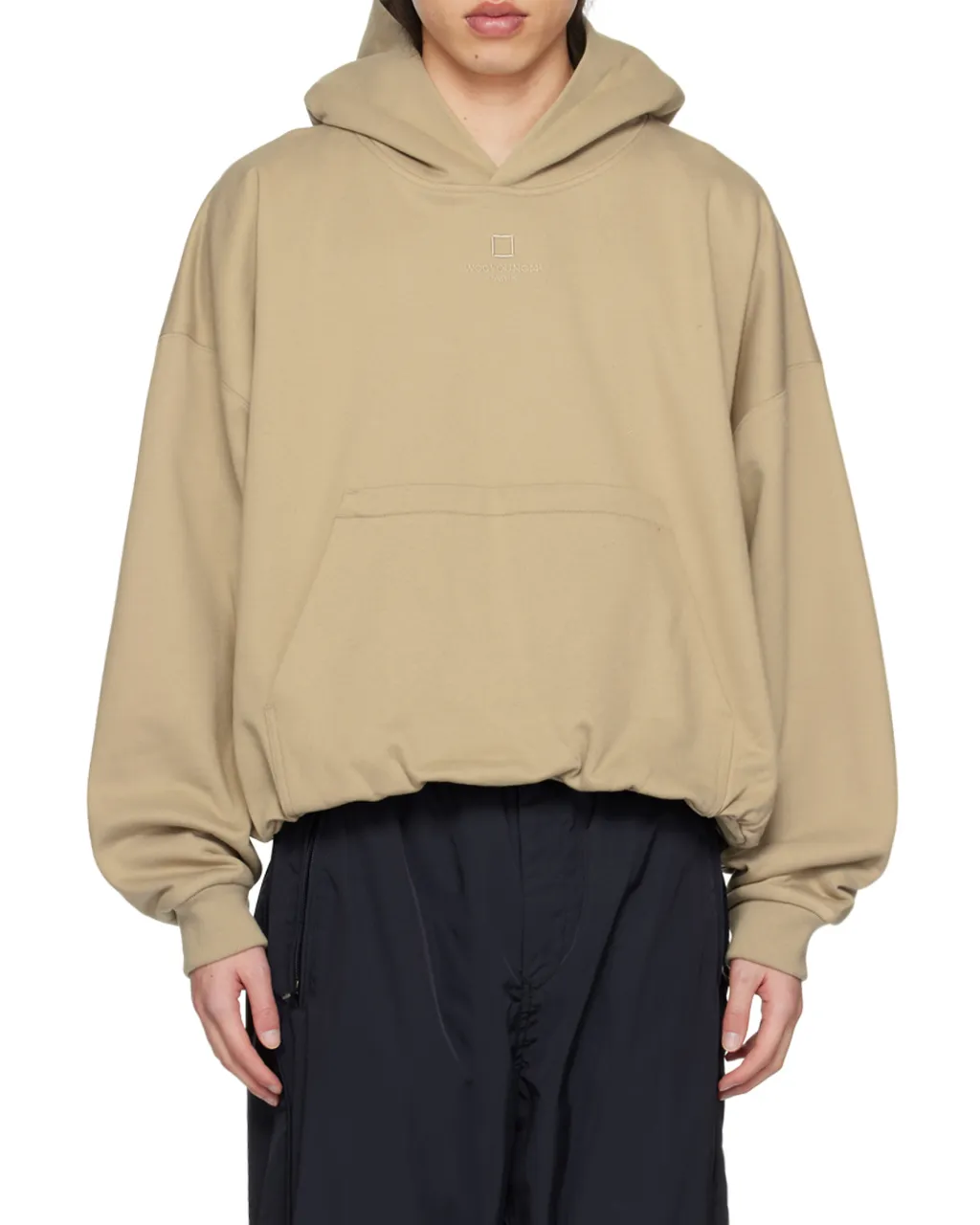 Over Fit String Hooded Sweater
