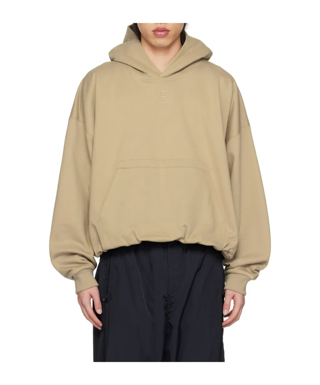 Over Fit String Hooded Sweater