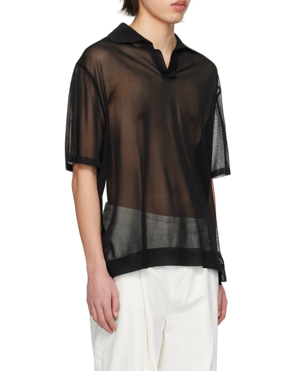 Perspective Short-Sleeved Sweater