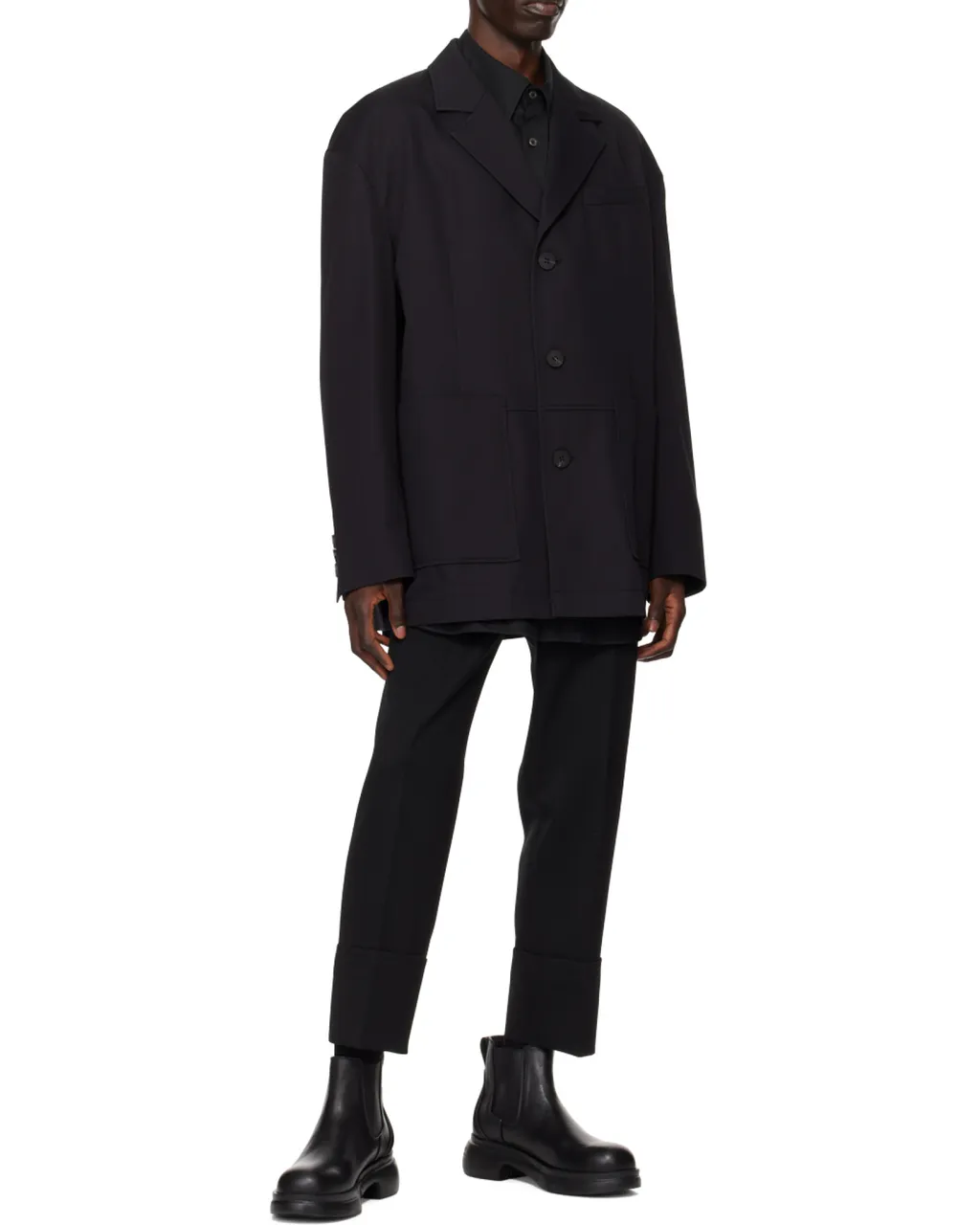 Logo Single-Breasted Suit Jacket