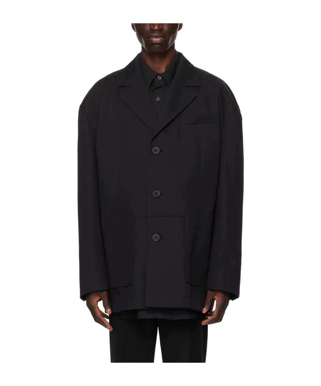 Logo Single-Breasted Suit Jacket