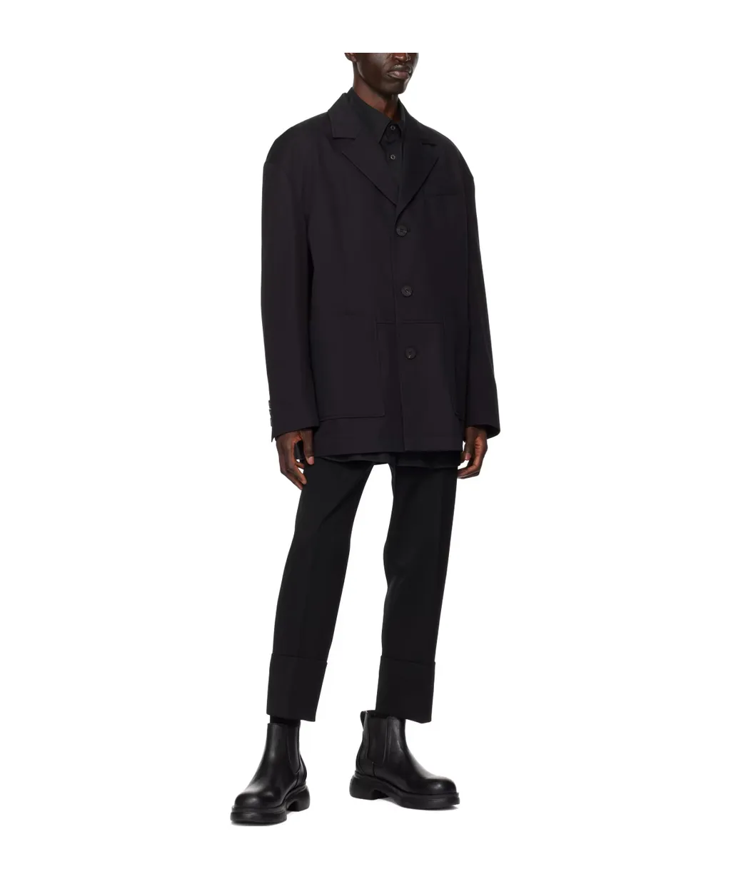 Logo Single-Breasted Suit Jacket
