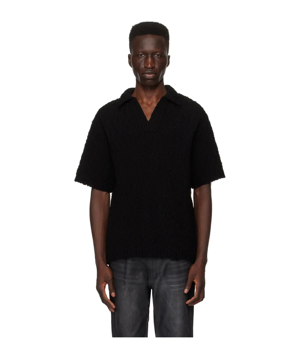 Short Sleeve Knitted Polo Shirt