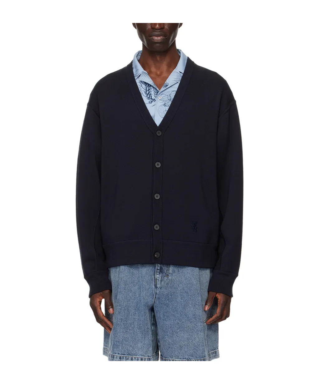 Y-Neck Knitted Cardigan