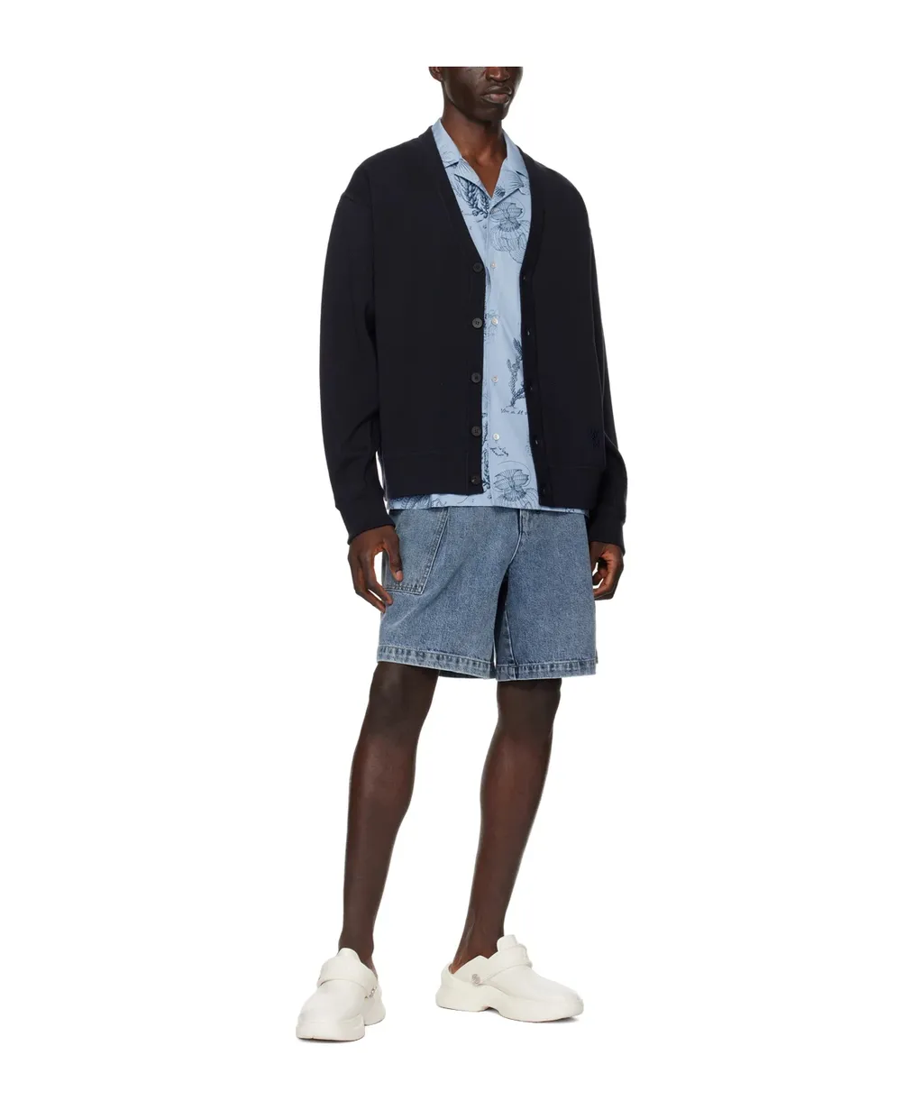 Y-Neck Knitted Cardigan