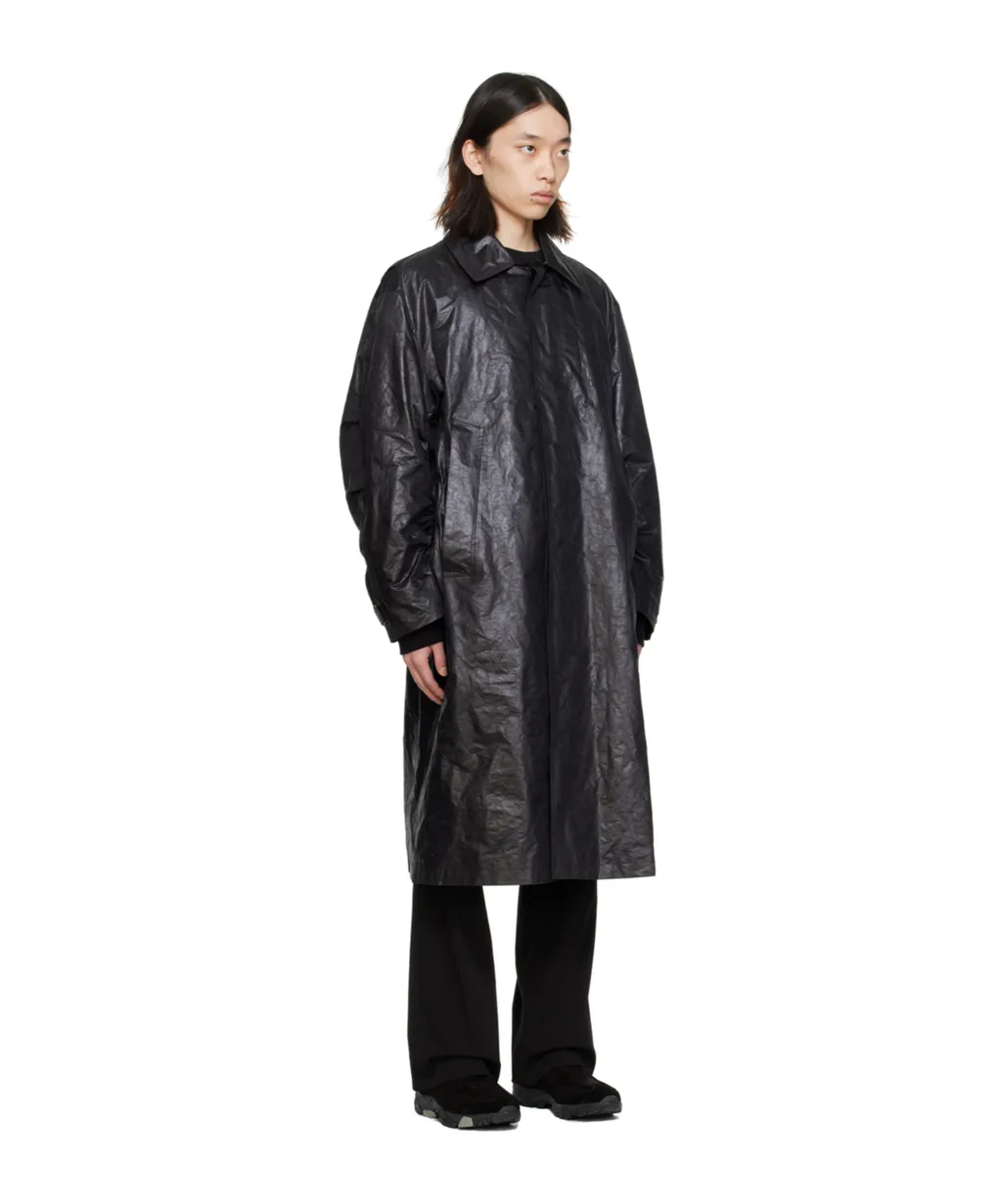 Pleated Lapel Coat