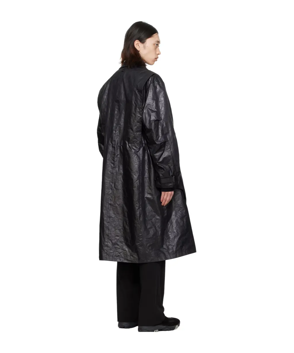 Pleated Lapel Coat
