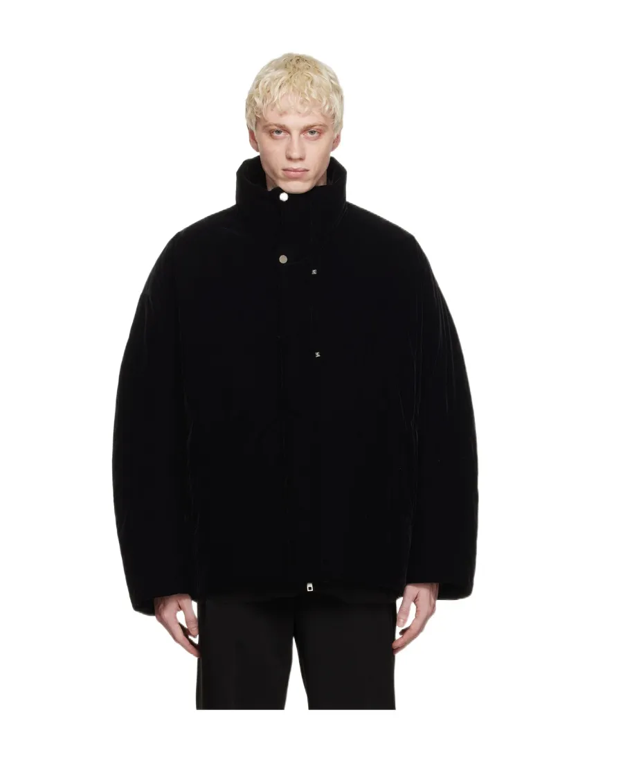 High-Collar Long-Sleeved Down Jacket