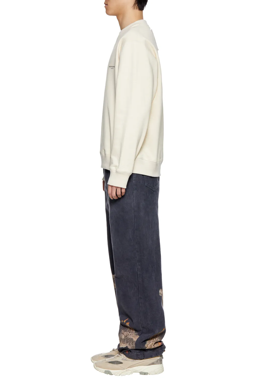 Round Collar Long Sleeve Sweater