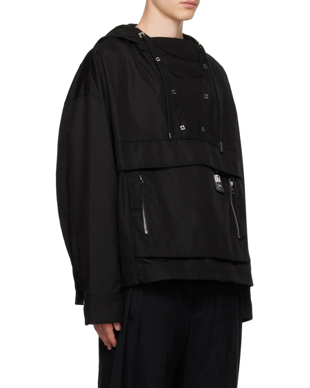 Hooded Long-Sleeved Jacket