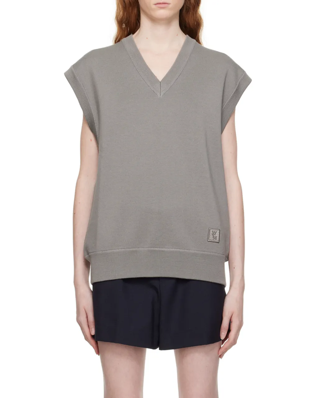 V-Neck Knitted Vest