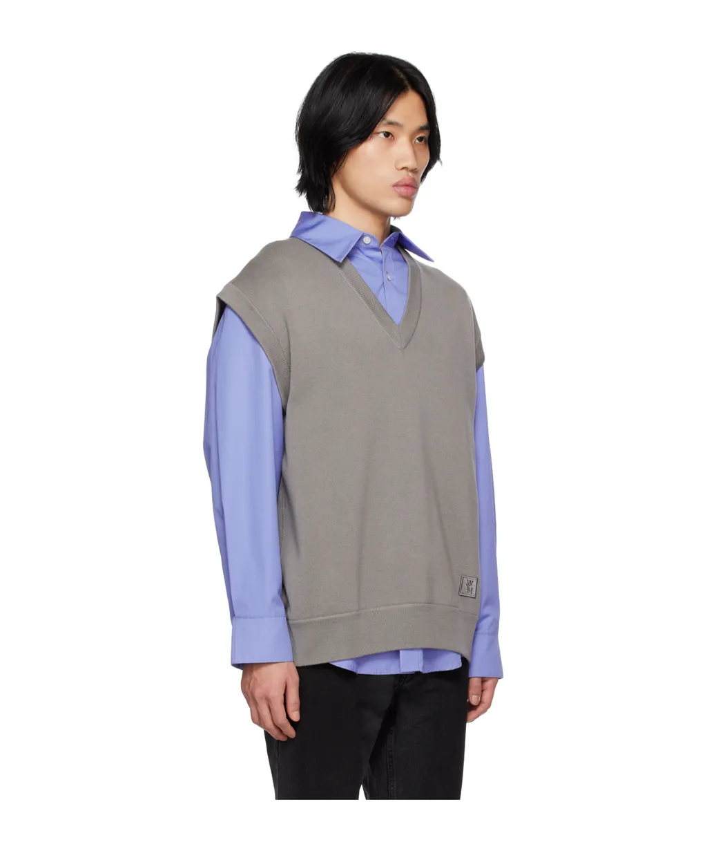 V-Neck Knitted Vest