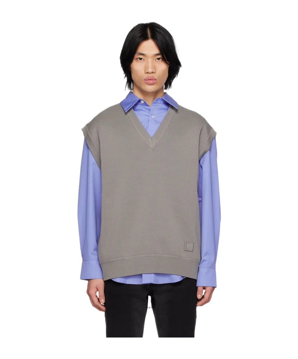V-Neck Knitted Vest