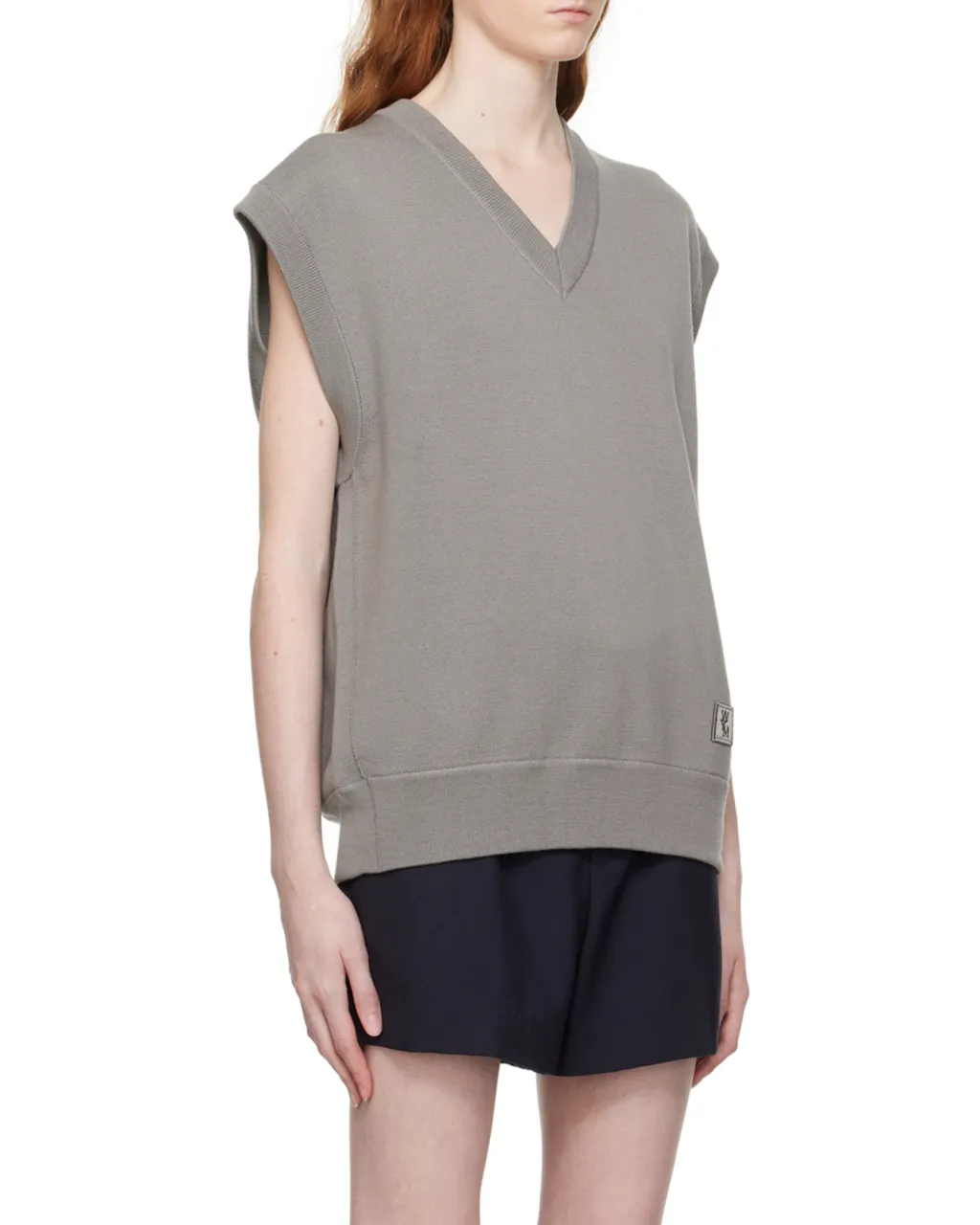 V-Neck Knitted Vest