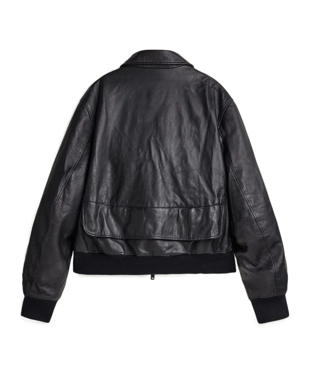Leather Bomber Jacket