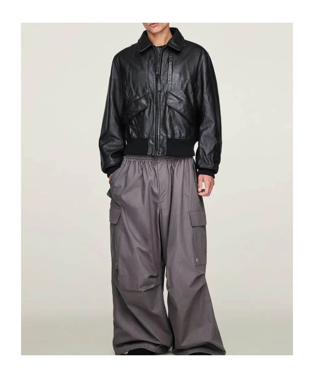 Leather Bomber Jacket