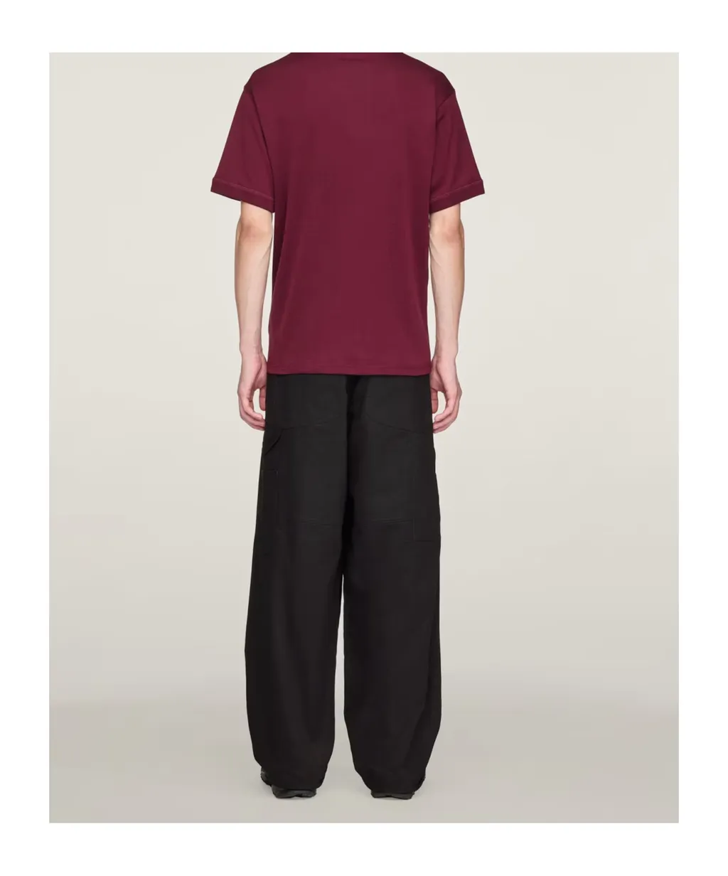 Buckle-Fastening Panelled Trousers
