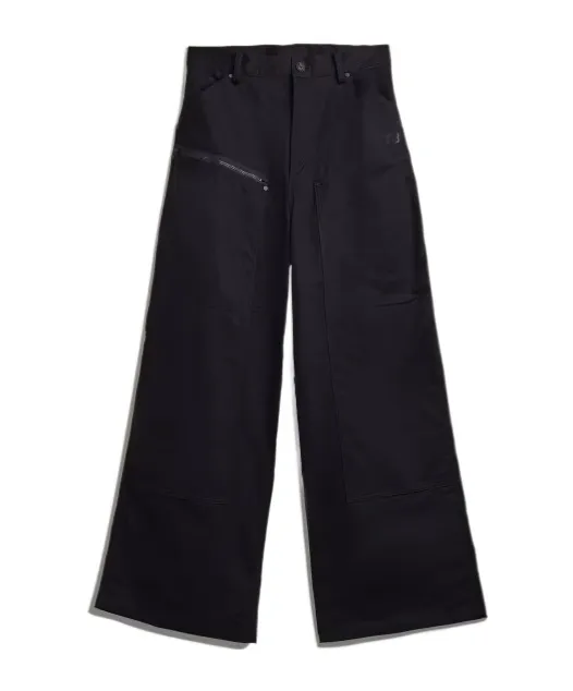 Cargo-Pocket Zip-Detail Trousers