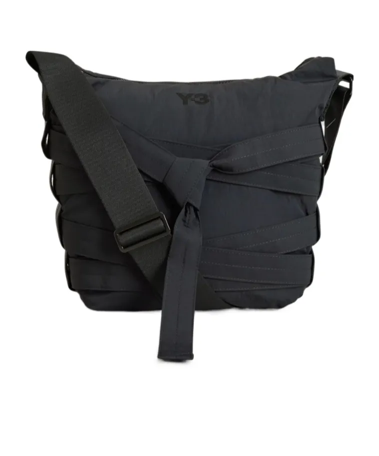 Wrapped-Strap Shoulder Bag