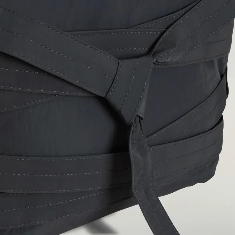 Wrapped-Strap Shoulder Bag