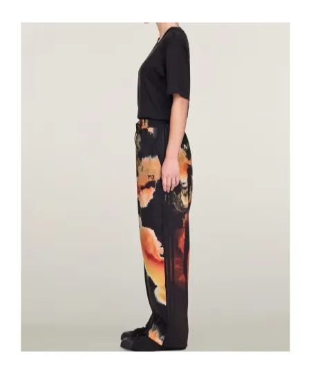 Graphic Print Wide-Leg Trousers