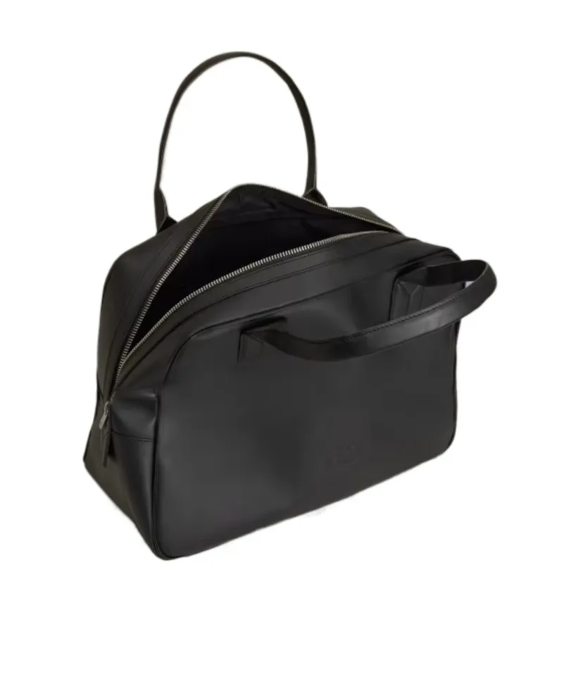 Medium Debossed-Logo Shoulder Bag