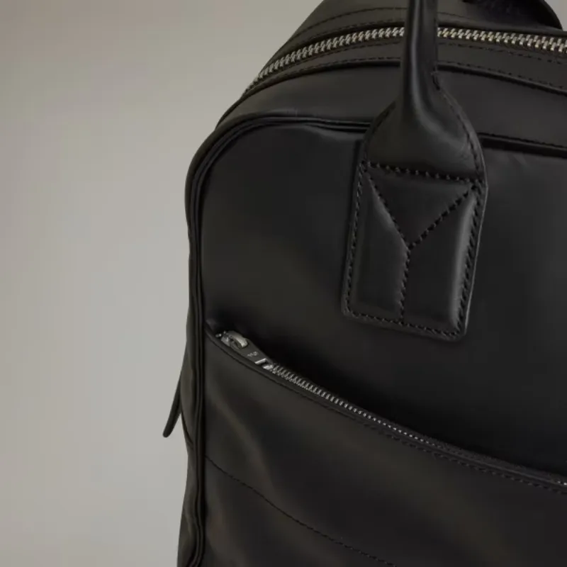 Medium Debossed-Logo Shoulder Bag