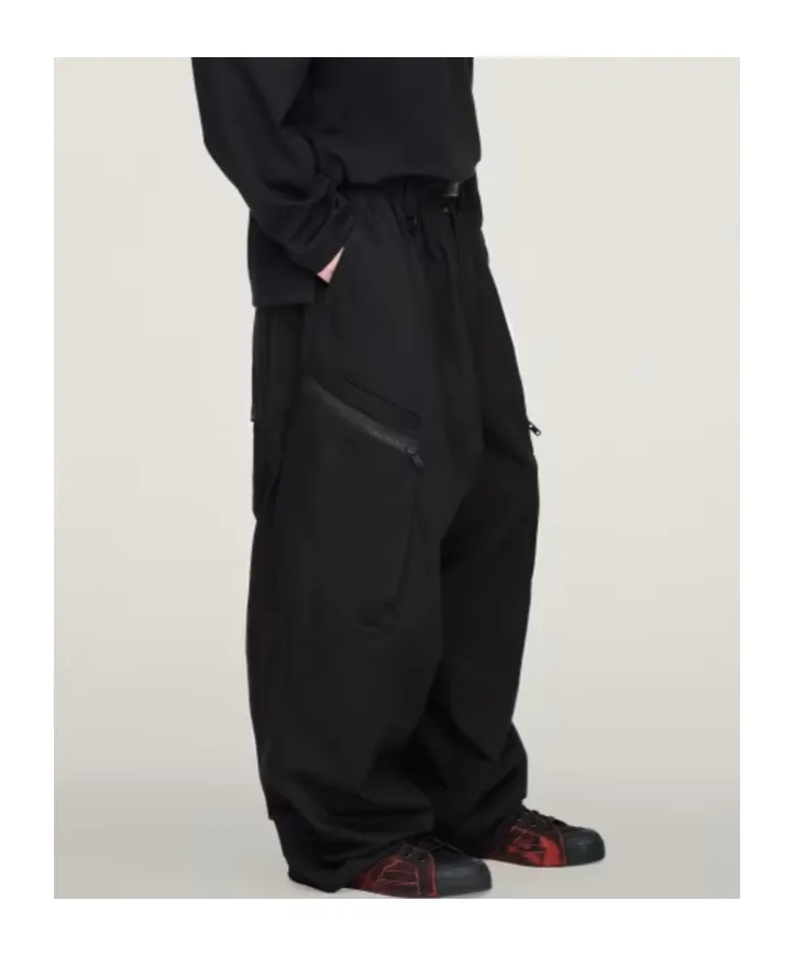 Pleated-Details Cargo Trousers