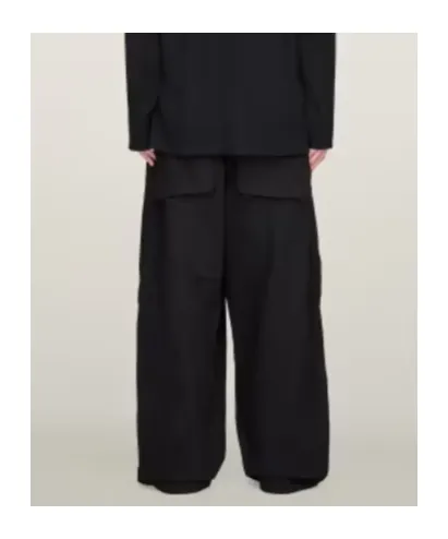 Pleated-Details Cargo Trousers