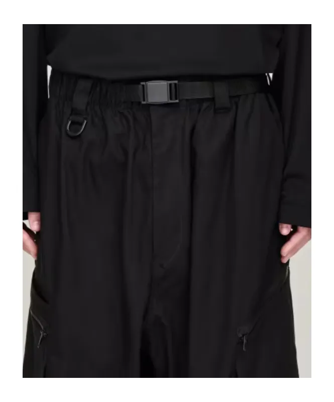 Pleated-Details Cargo Trousers